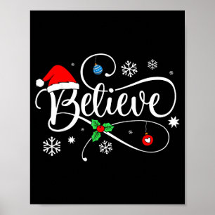 Christmas Believe Santa Claus Believe Christmas Poster