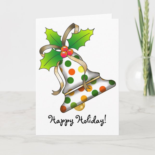 Christmas Bell - 12 Holiday Card (Front)