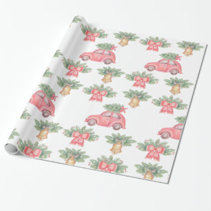 Christmas Bell and Tree Wrapping Paper
