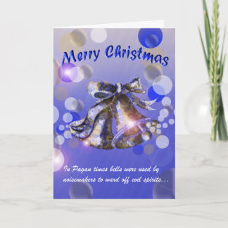 Christmas Bell (Blue) Holiday Card