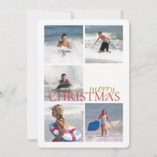 Christmas Bell Double Sided Photo Card