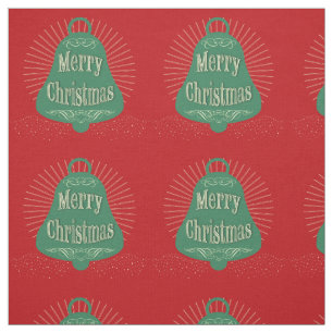 Christmas bell fabric