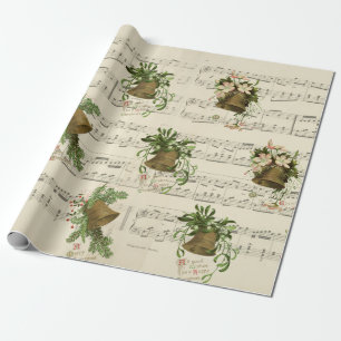 Christmas Bell Music Wrapping Paper