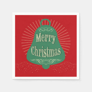Christmas bell napkin