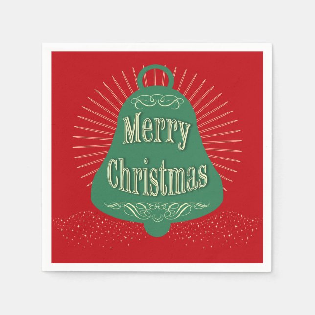 Christmas bell napkin (Front)