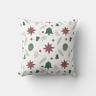 christmas bell pattern cushion