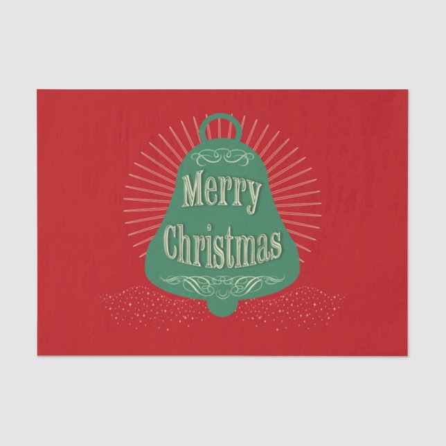Christmas bell tissue paper (Front)