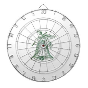 Christmas Bell with Holly Dartboard