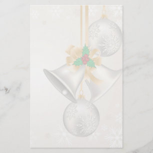 Christmas Bells and ornaments custom stationery