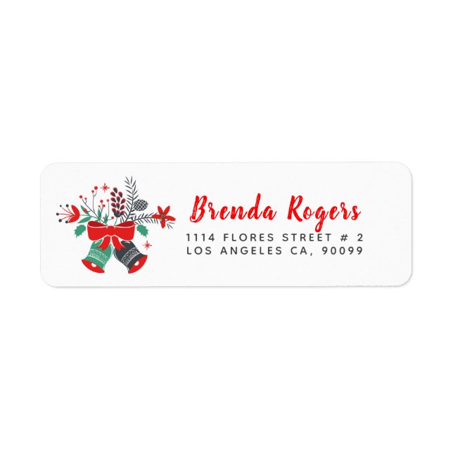 Christmas Bells Bouquet & Modern Typography (Front)