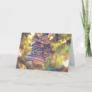 Christmas Bells custom text greeting card