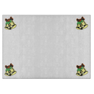 Christmas Bells Glass Cutting Board