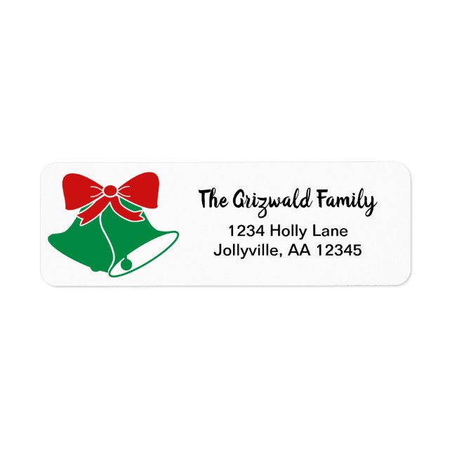 Christmas Bells Holiday Address (Front)