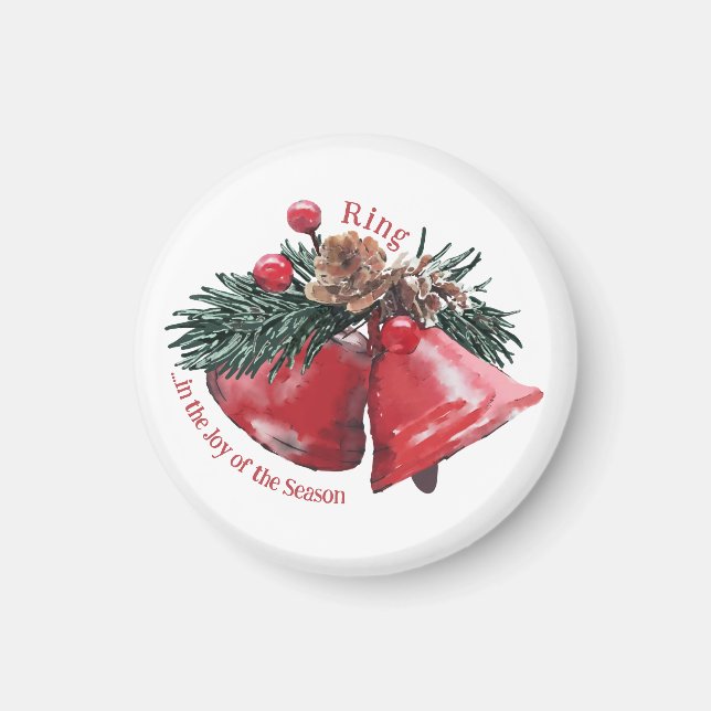 Christmas Bells Holiday Magnet – Ring in the Joy (Front)