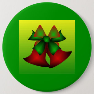Christmas Bells I 6 Cm Round Badge