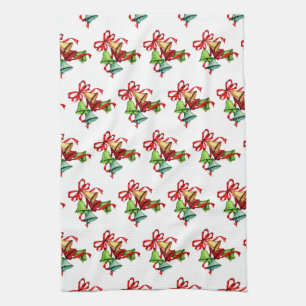 christmas bells kitchen towel