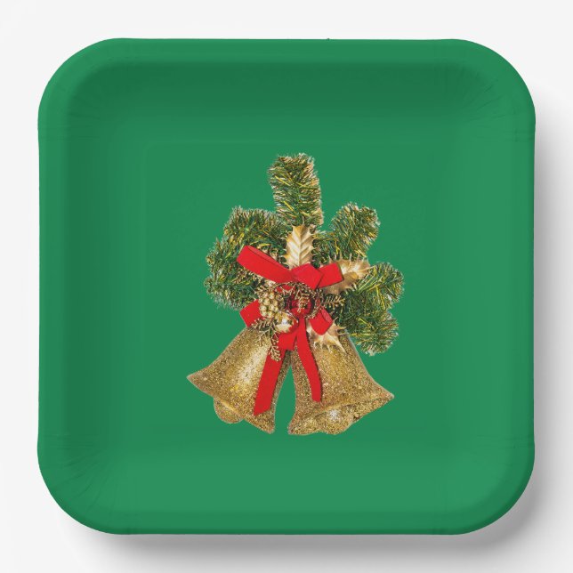 Christmas Bells Paper Plate (Front)