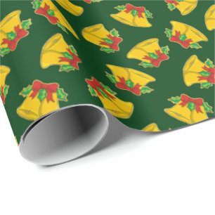 Christmas Bells Pattern Wrapping Paper