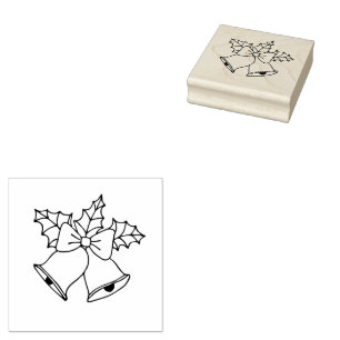 Christmas Bells Rubber Stamp