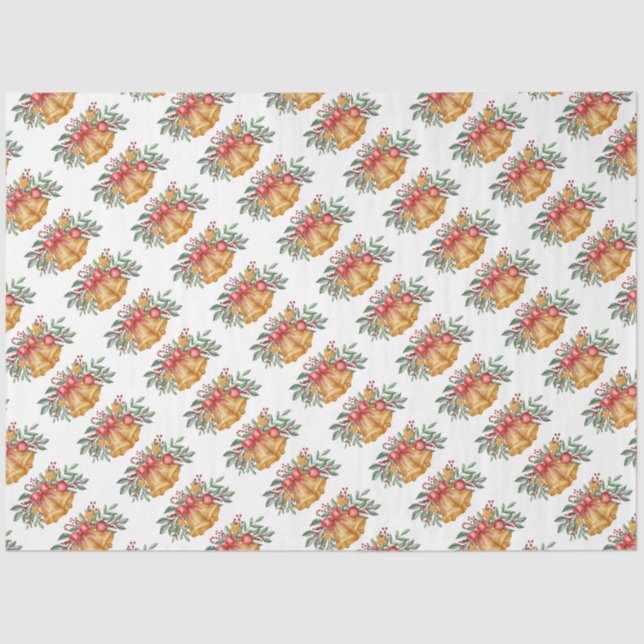 Christmas Bells Tissue Paper (Front)
