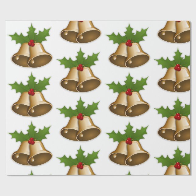  Christmas Bells Wrapping Paper (Flat)