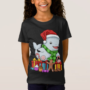 Christmas Beluga Whale Gift Kids Christmas Beluga T-Shirt