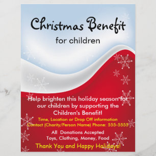 Christmas Benefit for Children Flyer