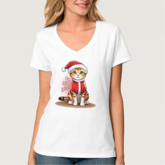 Christmas Bengal Cat | CA1 (5/10) T-Shirt