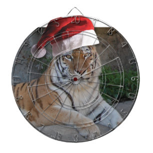 Christmas Bengal Tiger Dartboard