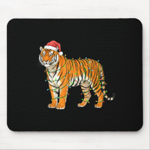 Christmas Bengal Tiger Holiday Festive Animal  Mouse Mat