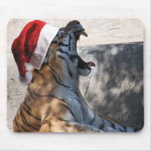 Christmas Bengal Tiger Mouse Mat