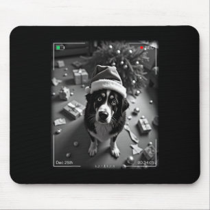 Christmas Bernese Mountain Dog Caught On Camera Mouse Mat