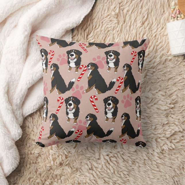 Christmas Bernese Mountain Dog Cushion (Blanket)