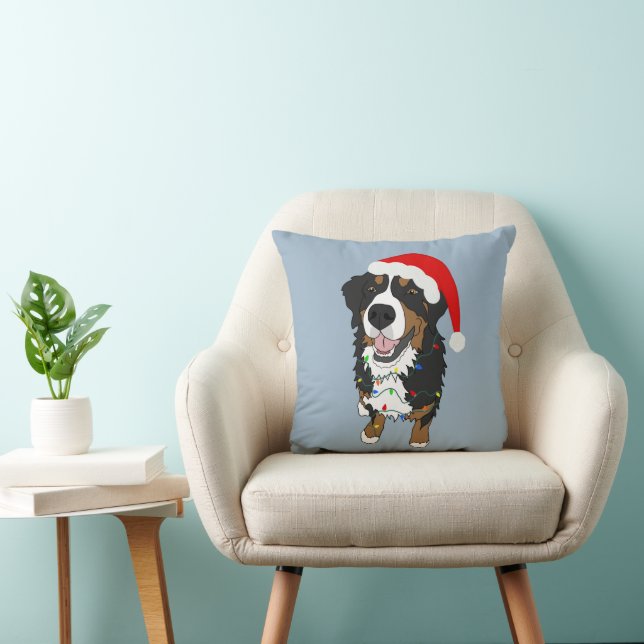 Christmas Bernese Mountain Dog  Cushion (Chair)