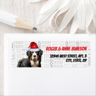 Christmas Bernese Mountain Dog Holiday Address