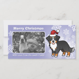 Christmas Bernese Mountain Dog Holiday Card