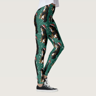 Christmas Bernese Mountain Dog  Leggings