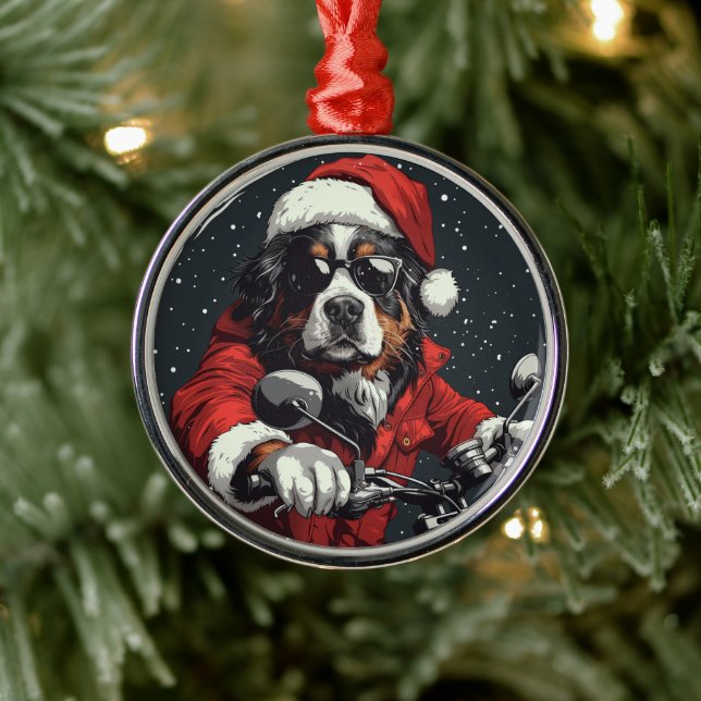 Christmas Bernese Mountain Dog Metal Tree Decoration (Tree)