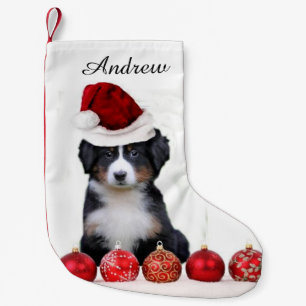 Christmas Bernese Mountain Dog Small Christmas Stocking