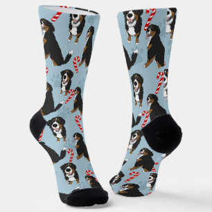 Christmas Bernese Mountain Dog Socks