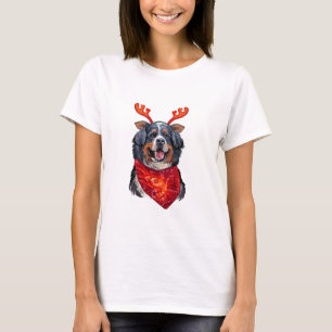 Christmas Bernese Mountain Dog T-Shirt