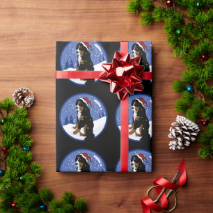 Christmas Bernese Mountain Dog Wrapping Paper