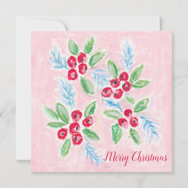 Christmas Berries Christmas Card (Front)
