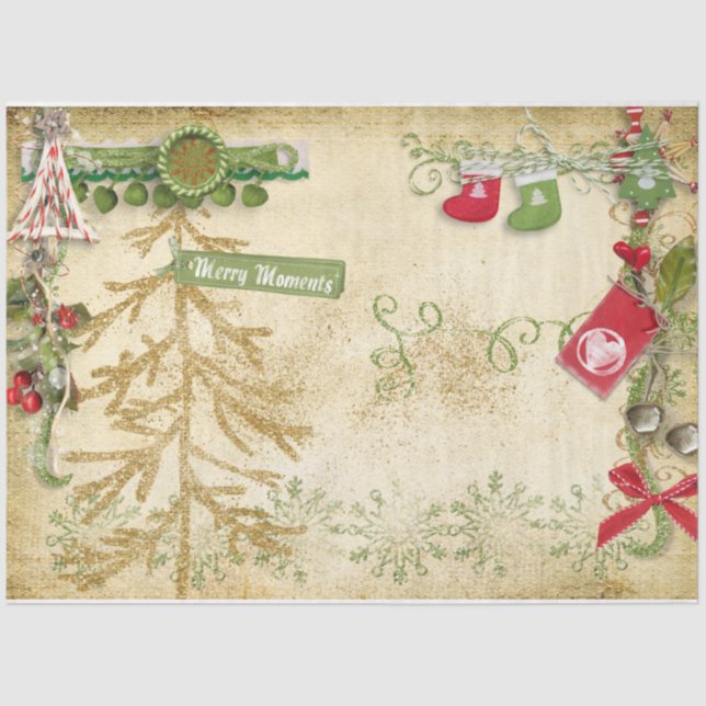 Christmas Berries Design Series 10 Tissue Paper (Front)