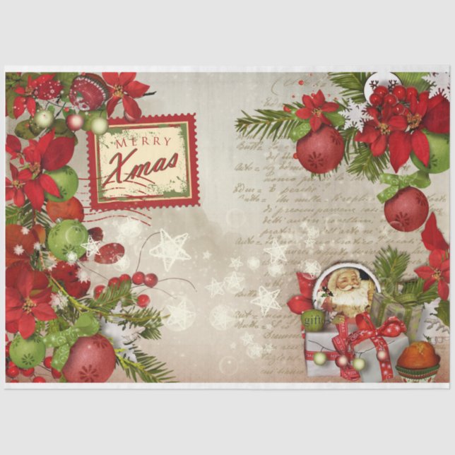 Christmas Berries Design Series 1  Tissue Paper (Front)