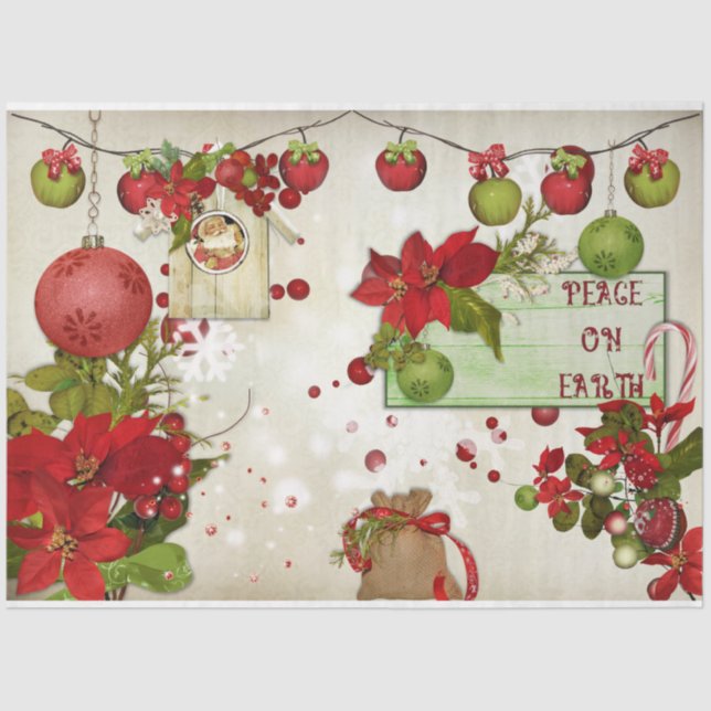 Christmas Berries Design Series 2 Tissue Paper (Front)