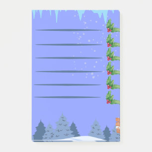 Christmas Berries - Snowy Forest Post-it Notes