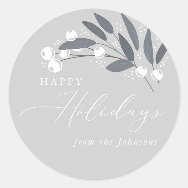 Christmas Berries Sticker (Front)