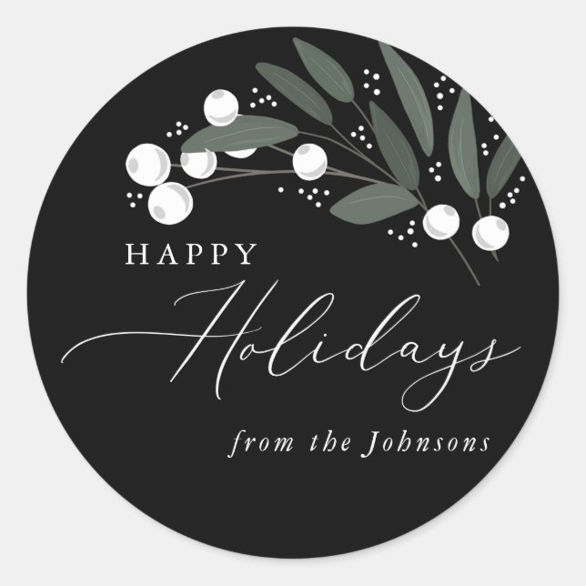 Christmas Berries Sticker (Front)