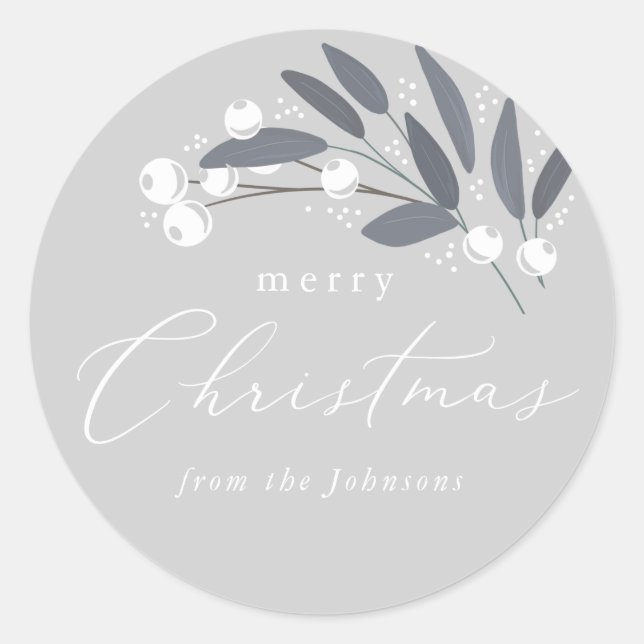 Christmas Berries Sticker (Front)